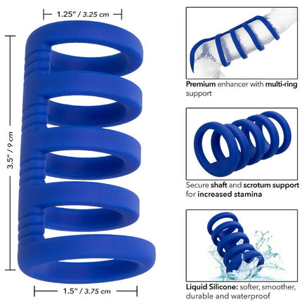 CALEXOTICS - ADMIRAL XTREME CAGE BLAU - Keuschheitsringe