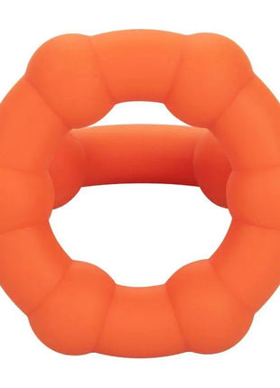 CaleXotics alpha all star ring orange heller oranger silikon-beißring mit segmentierter, strukturierter oberfläche