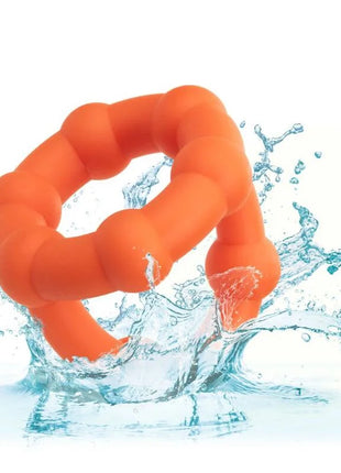 Calexotics alpha all star ring orange hellorange segmentierter silikonring mit flexiblem und elastischem material