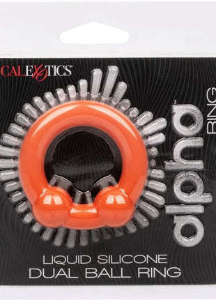 CALEXOTICS - ALPHA DUAL BALL RING ORANGE - Penisring ohne Vibration