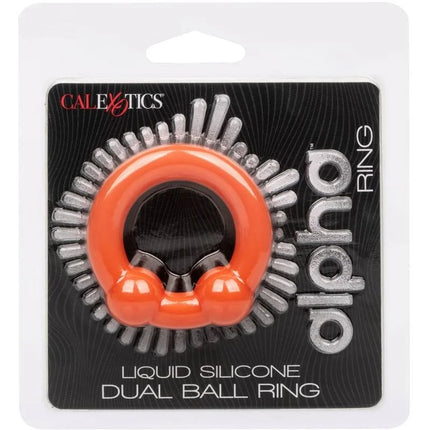 CALEXOTICS - ALPHA DUAL BALL RING ORANGE - Penisring ohne Vibration