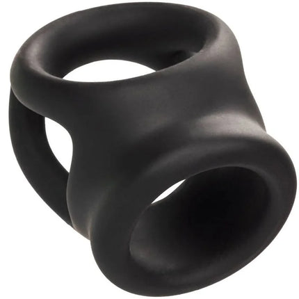 CALEXOTICS - ALPHA DUAL CAGE RING SCHWARZ - Penisring ohne Vibration