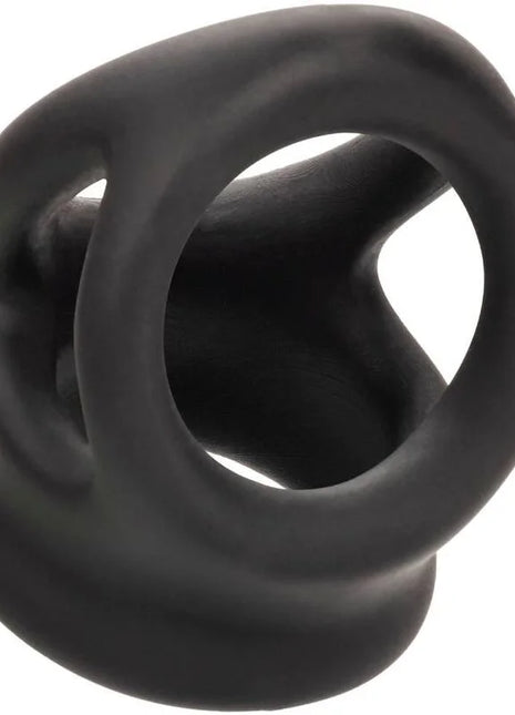 CALEXOTICS - ALPHA DUAL CAGE RING SCHWARZ - Penisring ohne Vibration