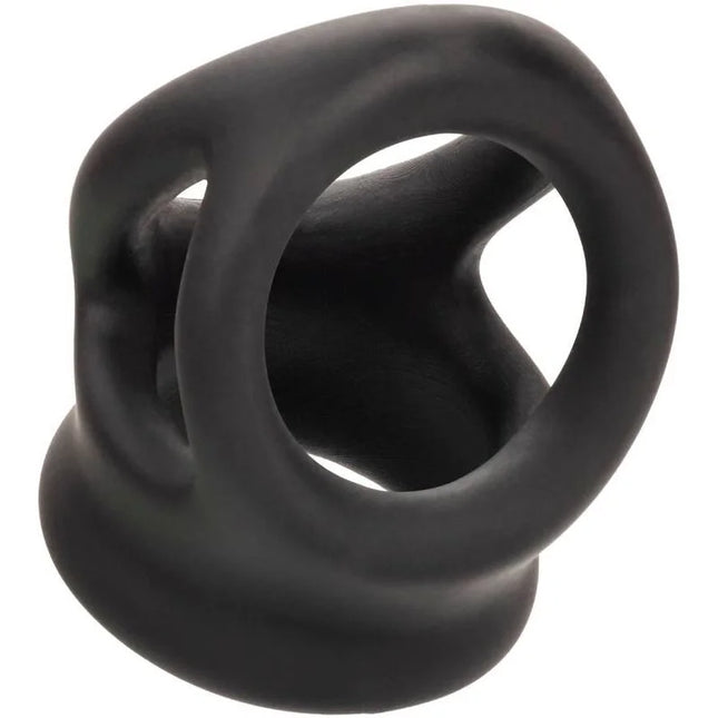 CALEXOTICS - ALPHA DUAL CAGE RING SCHWARZ - Penisring ohne Vibration