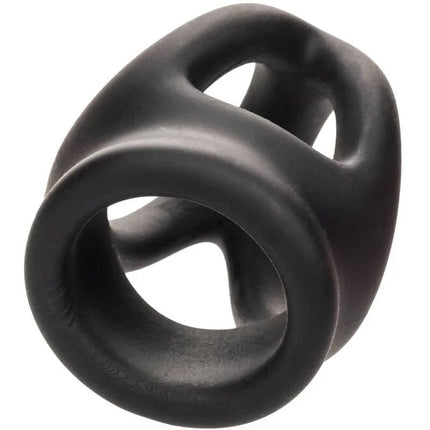 CALEXOTICS - ALPHA DUAL CAGE RING SCHWARZ - Penisring ohne Vibration