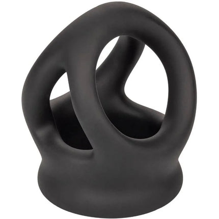 CALEXOTICS - ALPHA DUAL CAGE RING SCHWARZ - Penisring ohne Vibration