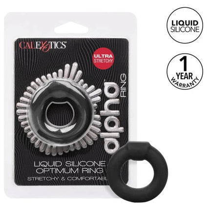 CALEXOTICS - ALPHA OPTIMUM RING SCHWARZ - Penisring ohne Vibration