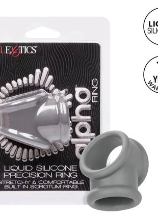 CALEXOTICS - ALPHA PRECISION RING GRAU - Penisring ohne Vibration