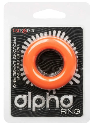 CALEXOTICS - ALPHA PROLONG GROSSER RING ORANGE - Penisring ohne Vibration