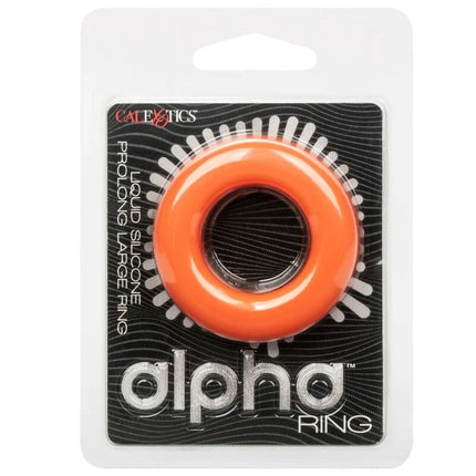 CALEXOTICS - ALPHA PROLONG GROSSER RING ORANGE - Penisring ohne Vibration