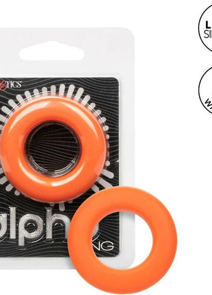 CALEXOTICS - ALPHA PROLONG GROSSER RING ORANGE - Penisring ohne Vibration