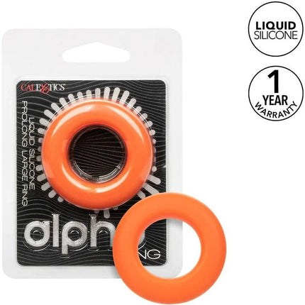 CALEXOTICS - ALPHA PROLONG GROSSER RING ORANGE - Penisring ohne Vibration