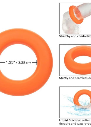 CALEXOTICS - ALPHA PROLONG GROSSER RING ORANGE - Penisring ohne Vibration