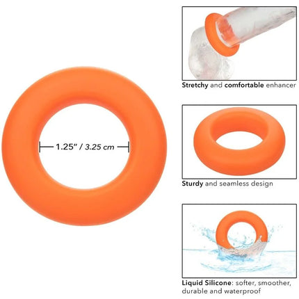 CALEXOTICS - ALPHA PROLONG GROSSER RING ORANGE - Penisring ohne Vibration