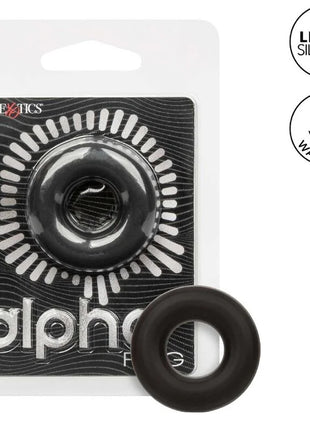 CALEXOTICS - ALPHA PROLONG MEDIUM RING SCHWARZ - Penisring ohne Vibration