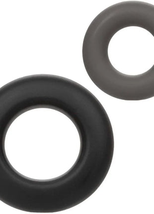 CALEXOTICS - ALPHA PROLONG SET MIT 2 RINGEN GRAU - Penisring ohne Vibration