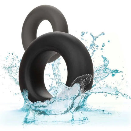 CALEXOTICS - ALPHA PROLONG SET MIT 2 RINGEN GRAU - Penisring ohne Vibration