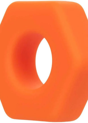 CALEXOTICS - ALPHA PROLONG SEXAGON RING ORANGE - Penisring ohne Vibration