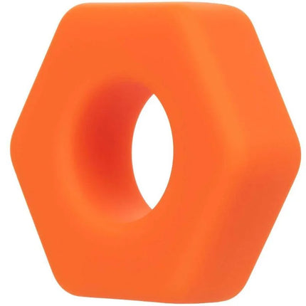 CALEXOTICS - ALPHA PROLONG SEXAGON RING ORANGE - Penisring ohne Vibration