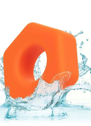 CALEXOTICS - ALPHA PROLONG SEXAGON RING ORANGE - Penisring ohne Vibration