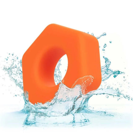 CALEXOTICS - ALPHA PROLONG SEXAGON RING ORANGE - Penisring ohne Vibration