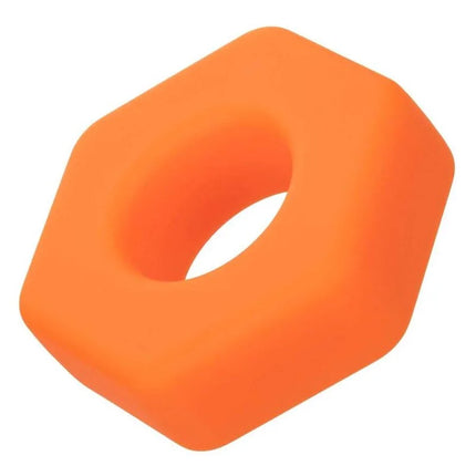 CALEXOTICS - ALPHA PROLONG SEXAGON RING ORANGE - Penisring ohne Vibration