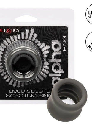 CALEXOTICS - ALPHA SCROTUM DEHNUNGSRING SCHWARZ - Penisring ohne Vibration