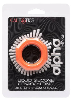 CALEXOTICS - ALPHA SEXAGON RING ORANGE - Penisring ohne Vibration