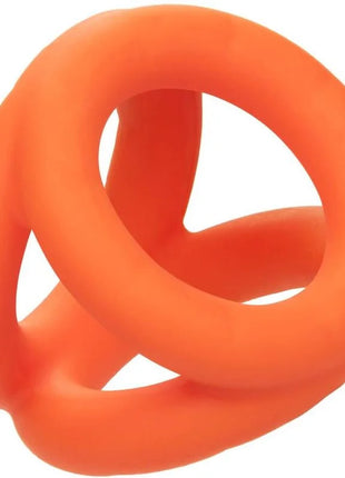 Hellorange silikonring calexotics alpha tri-ring mit einzigartigem ineinandergreifendem design