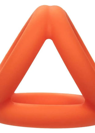 Oranges silikon dreieck-ring von calexotics alpha tri-ring in dreieckform für angenehmen tragekomfort