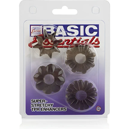 CALEXOTICS - BASIC ESSENTIALS 4ER-PACK - Penisring ohne Vibration