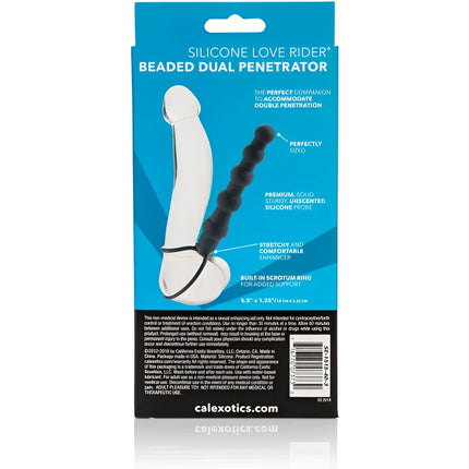 CALEXOTICS - BEADED DUAL PENETRATOR SCHWARZ - Doppeldildo