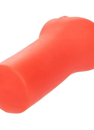 Hellorange silikonspielzeug von calexotics mit glatter abgerundeter form und verjüngten enden für erotisches spielzeug
