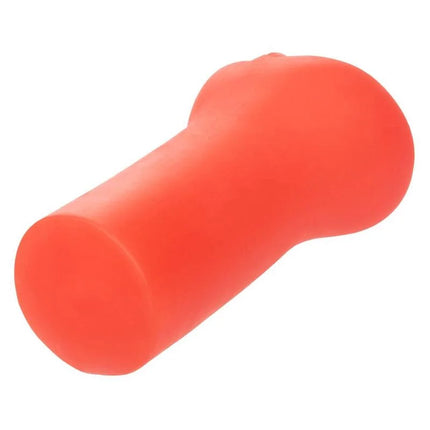 Hellorange silikonspielzeug von calexotics mit glatter abgerundeter form und verjüngten enden für erotisches spielzeug