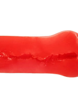 Roter silikon analplug mit strukturierter kontur in calexotics billig begeistert die teufel serie