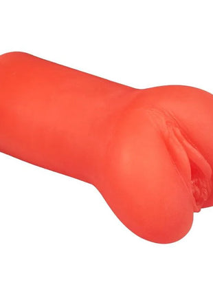 CaLeXotics hellorange silikon analplug mit glattem rundem design und strukturierten internen rippen