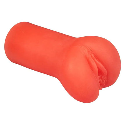 CaLeXotics hellorange silikon analplug mit glattem rundem design und strukturierten internen rippen