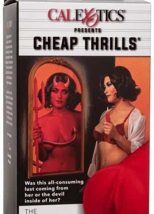 Calexotics billig begeistert die teufel verpackung mit vintage illustration frau in roter lingerie und teuflischem spiegelbild