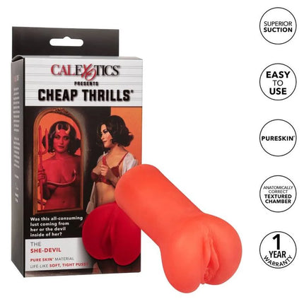 Orange silikonspielzeug mit strukturierter oberfläche und abgerundetem, konischem design von calexotics