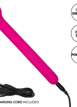 Vibranter pinker silikon-bodywand mit usb-ladekabel von calexotics bliss clitoriffic rosa