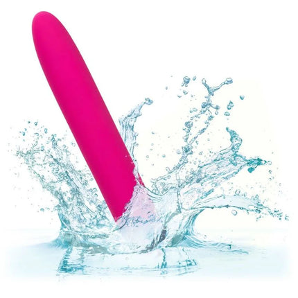 Vibranter pinker silikonvibratorsstab bliss vibe rosa von calexotics mit wellenfunktion