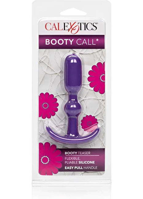 Calexotics booty call booty teaser blau lila silikon bootie mit gebogenem griff und strukturierter oberfläche
