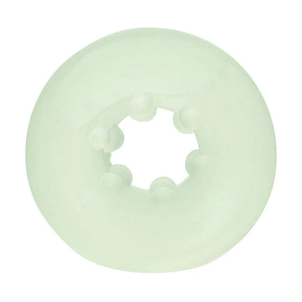 Calexotics boundless bumper stroker ring transparente hellgrüne silikonring mit zentralem sternförmigem ausschnitt und kleinen rundlichen erhebungen