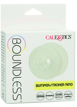 Calexotics boundless bumper-stroker ring translucent pale green silikonring mit strukturierter oberfläche und mittelloch