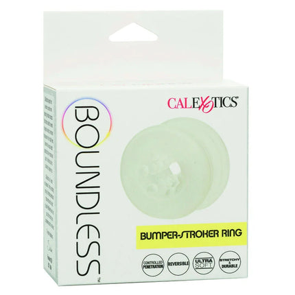 Calexotics boundless bumper-stroker ring translucent pale green silikonring mit strukturierter oberfläche und mittelloch