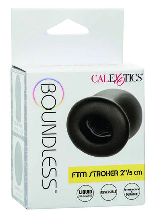 Schwarzer silikon ftm stroker von calexotics mit wendbarem, dehnbarem und strapazierfähigem design