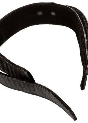 Calexotics boundless halsband und leine schwarzer gepolsterter halskragen mit reißverschluss und metallschnalle