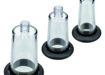 Calexotics boundless körperpumpen-kit mit klaren glas-saugplatten und schwarzen gummibasen