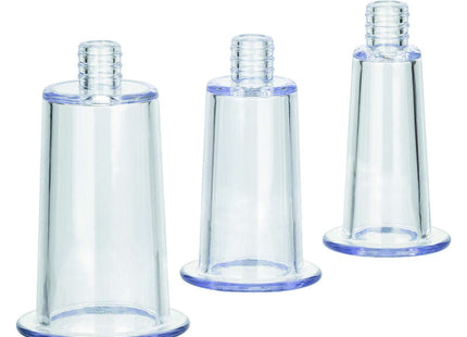 Kalexotics boundless körperpumpen-kit mit klaren kunststoff-saugnäpfen blau eingefasst mit schraubverschluss oben