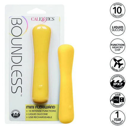 Gelbes mini flexiwand aus silikon von Calexotics für vielseitigen gebrauch im Boundless Mini-Flexiwand Produkt